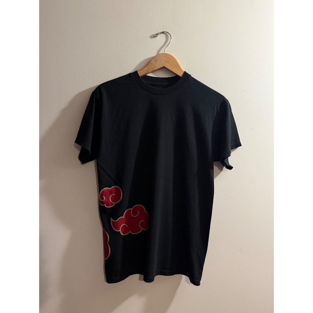 Naruto Shippuden Akatsuki Cloud T-Shirt Mens Medium Black Ripple Junction Anime